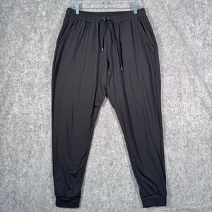 Redvanly Joggers Mens XL Black Pull on Drawstring Lightweight Athletic